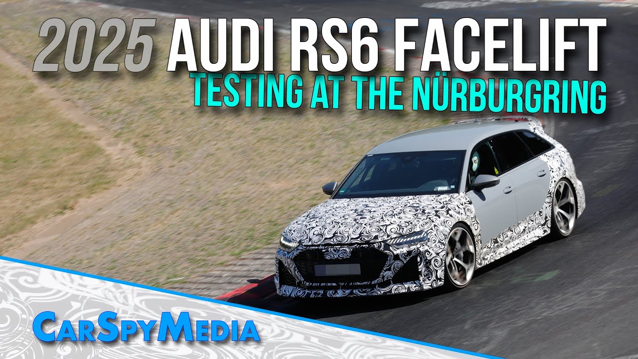 2025 Audi RS6 GT Facelift Prototype V8 600+ Hp Spied Testing At The ...