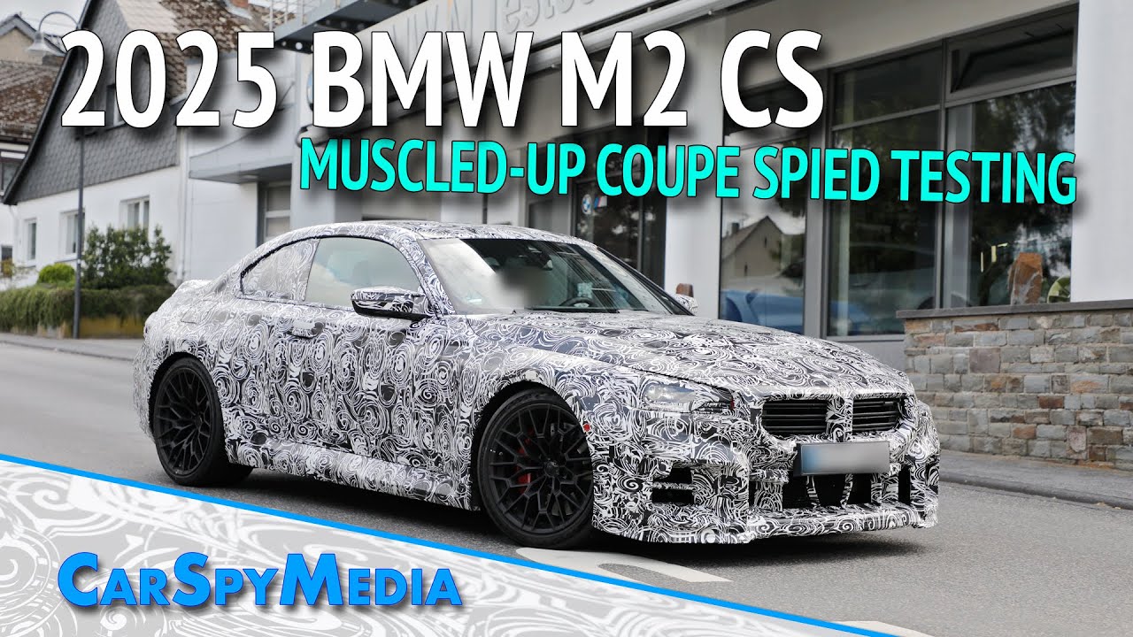 2025 BMW M2 CS Prototype G87 Muscled-up Performance Coupe Spied Testing 