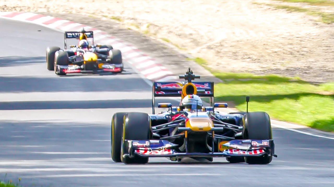 F1 Cars On The NÜrburgring Red Bull Vettel And Coulthard On The Nordschleife Ringtube