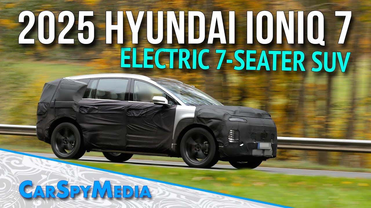 2025 Hyundai IONIQ 7 EV Prototype Electric 7Seater SUV Caught Testing